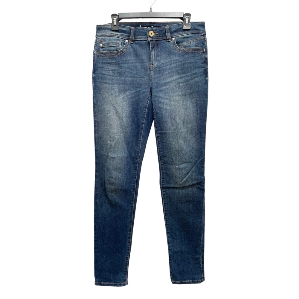 INC DENIM Dark Wash Midrise Skinny Leg Jeans Size 8 Long